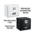 BOX STEEL 18X18X18 HASP SGLDR WHI