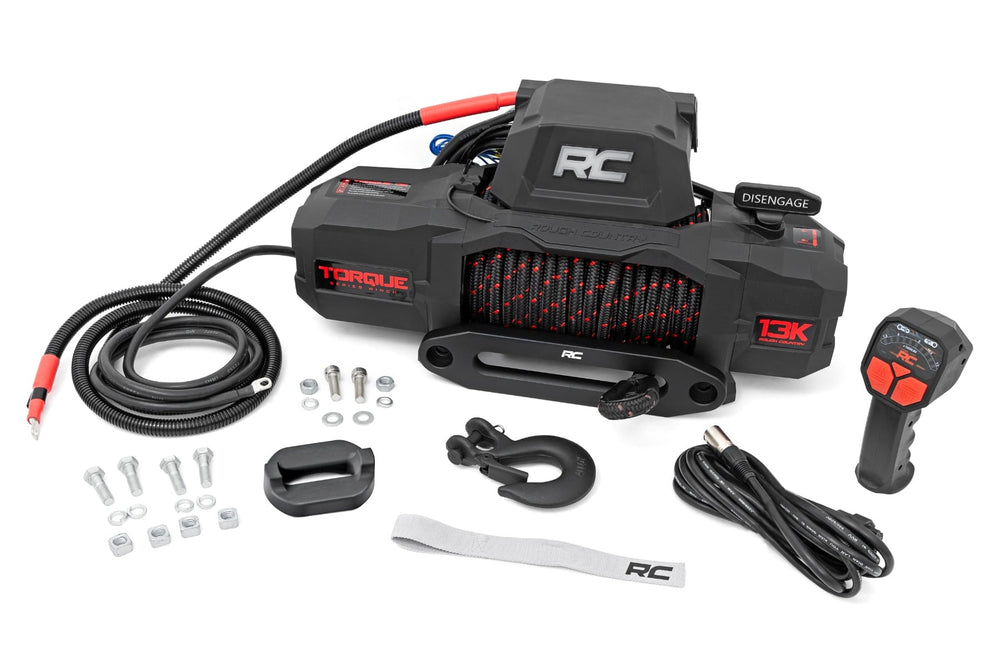 13000-Lb Torque Winch Synthetic Rope
