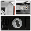 1820 F150 HALOGEN MODELS ONLY FULL LED HEADLIGHTS WITH LED LIGHT BAR CHROME