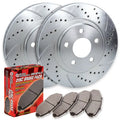DFC 11-25 Chevrolet Silverado 3500 HD Front & Rear Drilled & Slotted Geoperformance Rotors