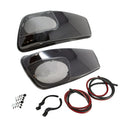 Kicker Bag Lids Vivid Black pair 2014-up Harley Davidson no speakers