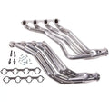 1986-1993 MUSTANG 1-3 4 LONG TUBE 351 SWAP HEADERS (POLISHED SILVER CERAMIC)