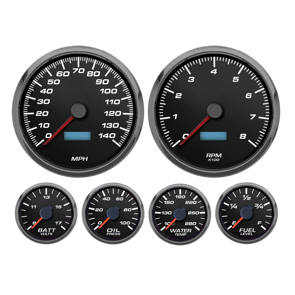 Gauge Kit GM Truck 88-94 F/S Perf II White
