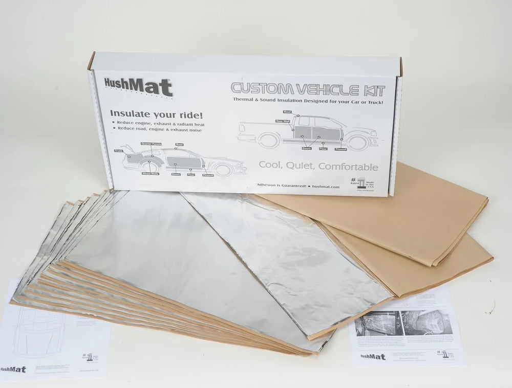 COMPLETE VEHICLE CUSTOM INSULATION KIT POLYMER BLACK BACKING SILVER