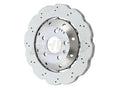 SHW 13-15 Audi RS5 4.2L Rear Drilled-Dimpled Lightweight Wavy Brake Rotor (8T0615601A)