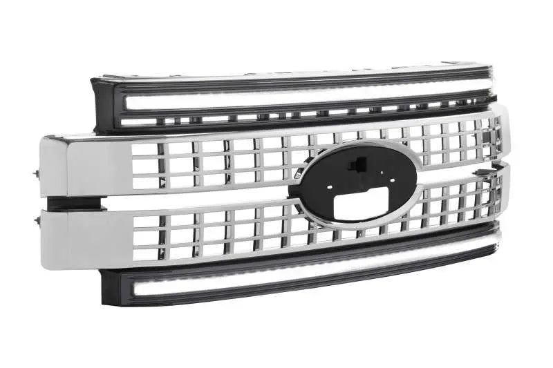 1719 SUPER DUTY XBG LED GRILLE FORD (UNFINISHED / WHITE DRL)
