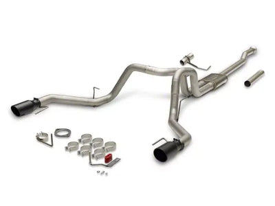21C F150 2.7/3.5/5.0L FLOWFX CATBACK EXHAUST DUAL/REAR 4.5IN TIP 3IN TUBING 409SS