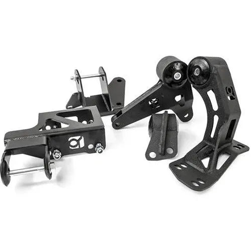 92-95 Civic 94-01 Integra Polished Aluminum Conversion Mount Kit K Series Manual 500 HP 95A Red Innovative Mounts