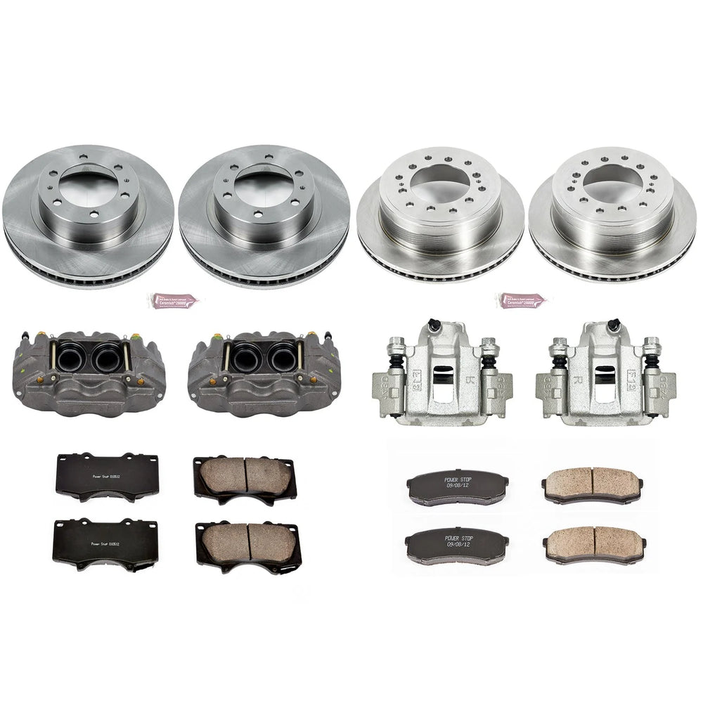 Power Stop 10-14 Toyota FJ Cruiser Autospecialty Kit w/ Calipers - Front and Rear