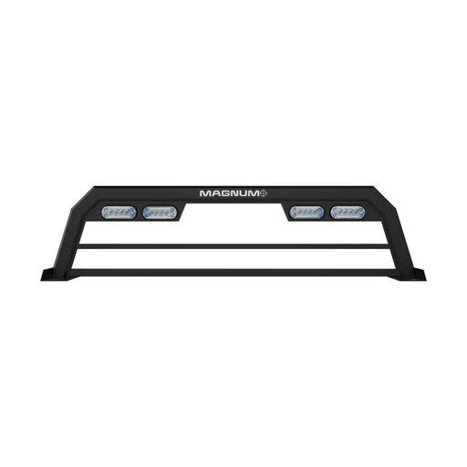 18IN HOLLOW POINT SERVICE BODY HEADACHE RACK W/LIGHTS