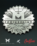 M-Engineering x Carbone.pl Metal Decklid Grill Badge for Porsche