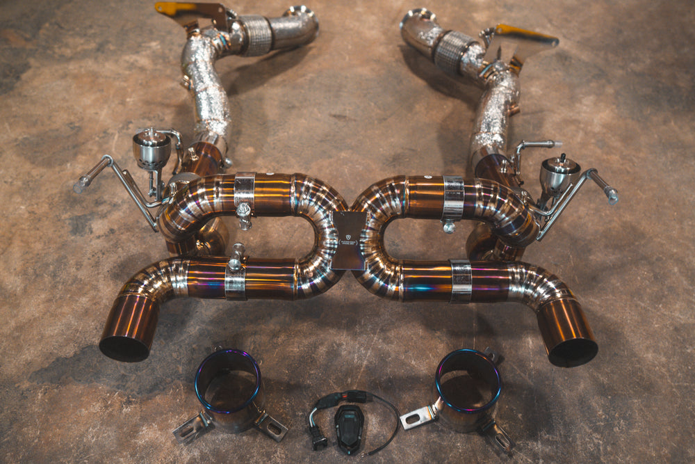 Ferrari F8 Titanium Exhaust FF Pipes