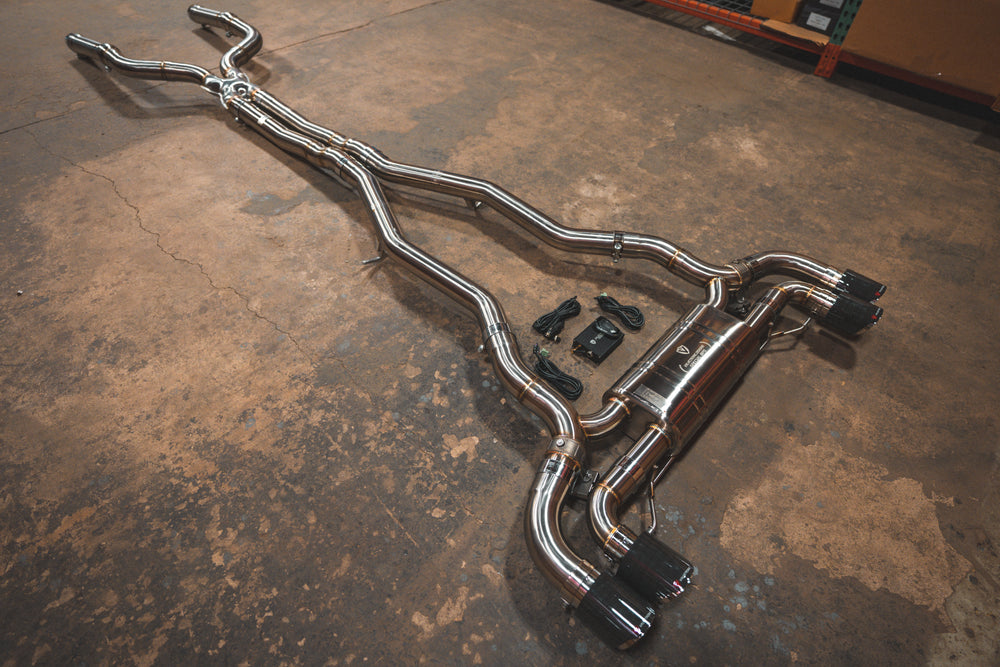 BMW F90 M5 Titanium Exhaust Brnt Ti Tips