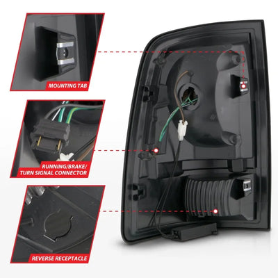 ANZO black tail light