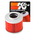 K&N Engineering oil filter installed view