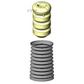 KYB shock absorber close-up