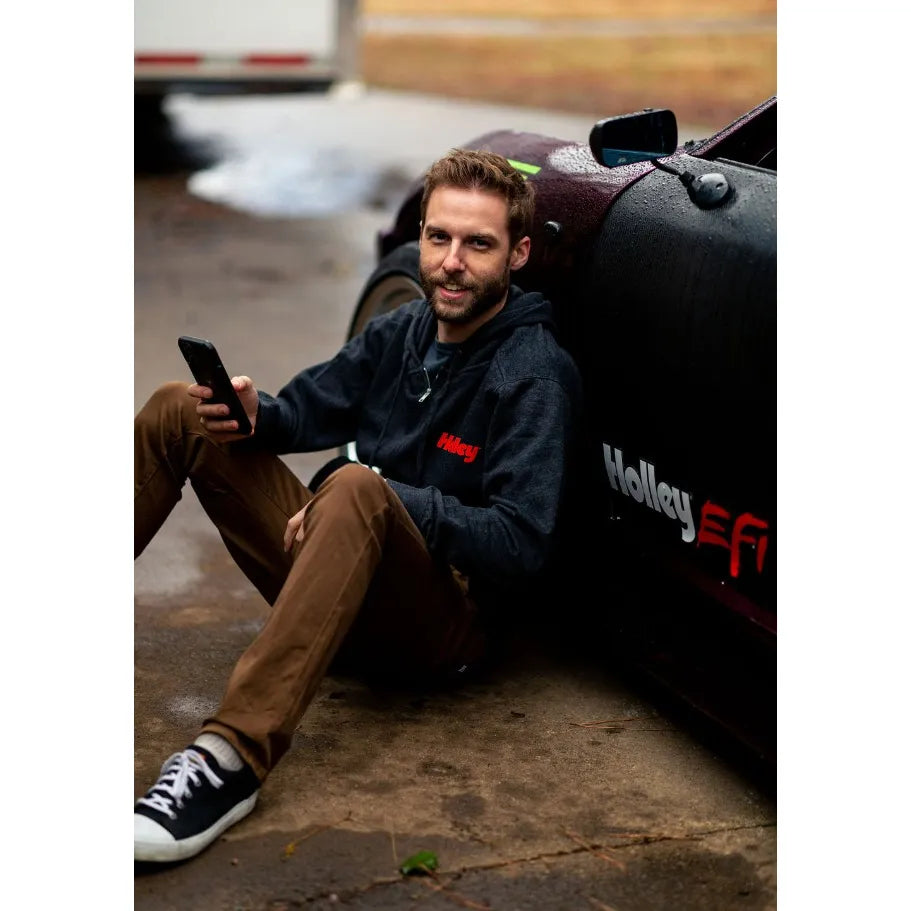 LTS HOLLEY FULL-ZIP HOODIE -CHARCOAL HE