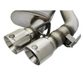 aFe axle-back exhaust installed view