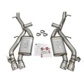 aFe axle-back exhaust installed view
