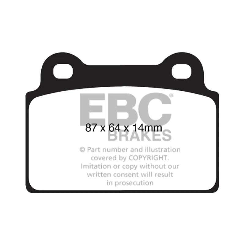 EBC red auto part