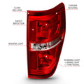 ANZO tail light installed view