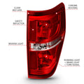 ANZO tail light installed view