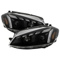 SPYDER headlights close-up