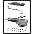 7387 C10 GEN III HEMI SWAP OIL PAN 6.2 QUARTS 4.060IN STROKE REAR SUMP VVT