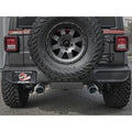aFe cat-back exhaust installed view