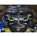 aFe axle-back exhaust installed view