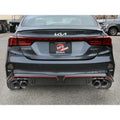aFe axle-back exhaust installed view