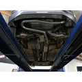 aFe axle-back exhaust installed view