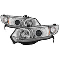 SPYDER headlights close-up