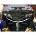 aFe axle-back exhaust installed view