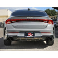 aFe axle-back exhaust installed view