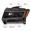 ANZO headlights detail