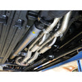 aFe cat-back exhaust installed view