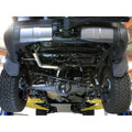aFe axle-back exhaust installed view