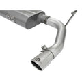 aFe cat-back exhaust installed view