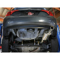 aFe axle-back exhaust installed view