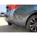 aFe axle-back exhaust installed view