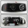 SPYDER headlights installed view