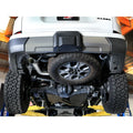 aFe axle-back exhaust installed view