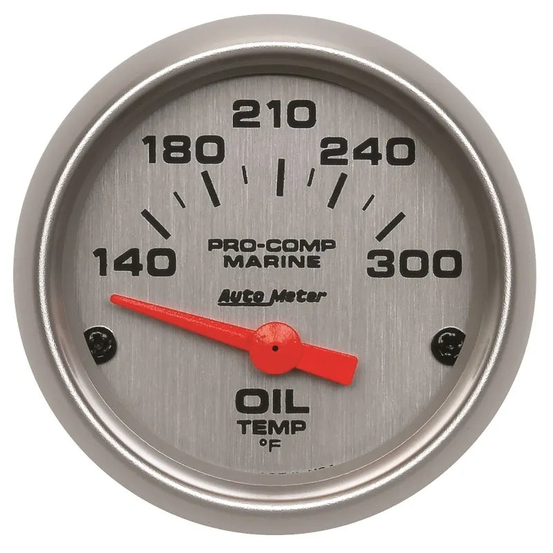AutoMeter silver gauge