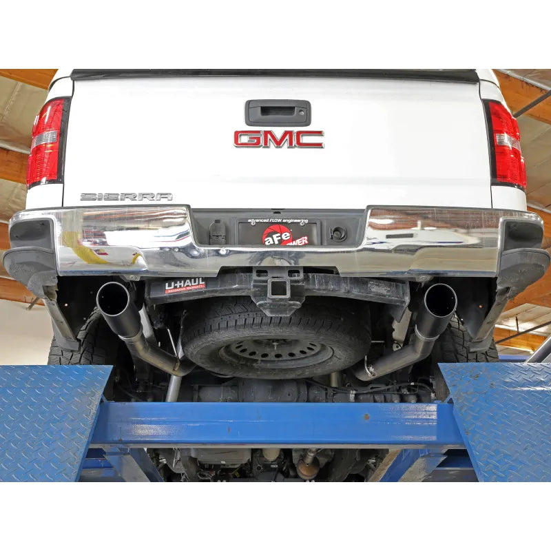 aFe black cat-back exhaust