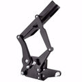 1967-1970 Cougar/Mustang Hood Hinge Kit - Solid Frame - Fiberglass - Black