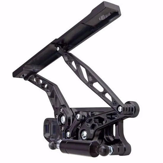 1966-1967 Nova Hood Hinge Kit for Aftermarket Front Clips - Air Frame - Steel - Black