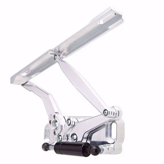 1972 Nova Hood Hinge Kit - Solid Frame - Fiberglass - Natural