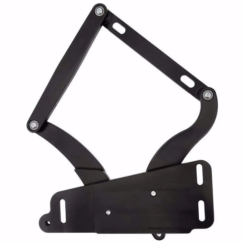 66-70 Charger/Belvedere/Roadrunner, 1972-1993 Dodge Truck Hood Hinge Kit - Solid Frame - Fiberglass - Black