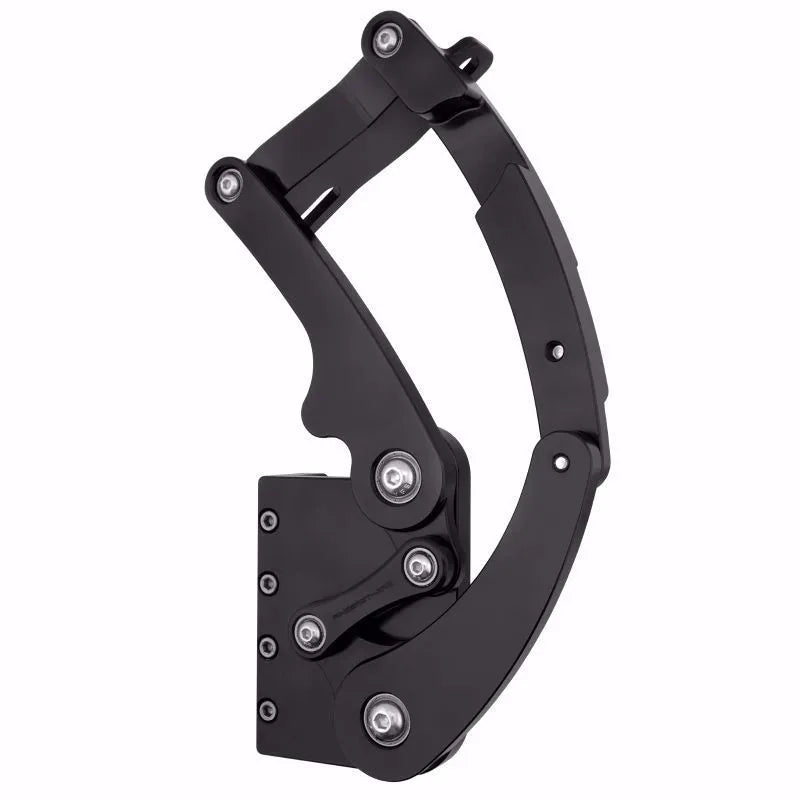 1955-1956 Chevy Tri-Five Hood Hinge Kit - Solid Frame - Fiberglass - Black
